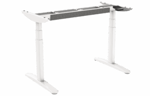 Electric sit-stand desk frame | 2 motors | 3 columns | 125 KG | Heavy Duty | White