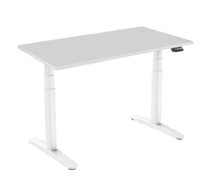 1010.01 – Elektrisch zit-sta bureau met wit Bureaublad | 160 x 80 cm