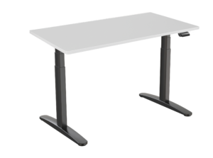 1010.09 – Elektrisch zit-sta bureau met wit Bureaublad | 160 x 80 cm