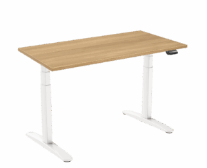 1010.01 – Elektrisch zit-sta bureau met Honey Castello Oak Bureaublad | 160 x 80 cm