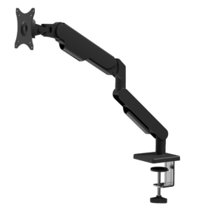 1719.09 – Monitor Arm met Gasveer | 17-32 Inch | Quick Release VESA | Bureauklem + Bladdoorvoer | Wit