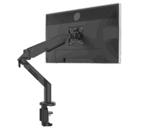 1720.09 – Monitorarm met Gasveer | 17/36 Inch | Arm lengte 62 cm | Bureauklem + Bladdoorvoer set | Zwart