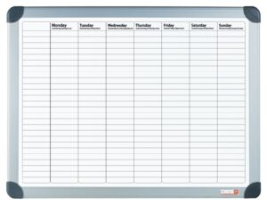 4121 – Weekplanner | Magnetisch | Aluminium Frame | 60 x 90 cm