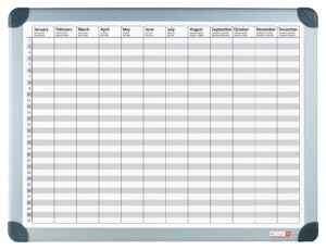 4123 – Jaarplanner | Magnetisch | Aluminium Frame | 60 x 90 cm