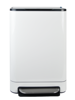 6053.01 – Pedaal Prullenbak | 40L | RVS | Binnenemmer | Geurfilter | Softclose | Wit