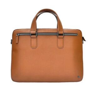 3625.07 – Leren Laptoptas | 16″ Laptops | Modern Slank Design | Bruin generfd leer